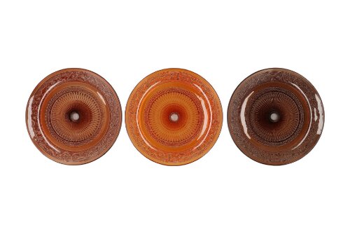 Dayah Earthy Terra Glass Plate On Foot 20 x 8 cm - afbeelding 2