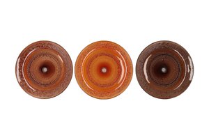 Dayah Earthy Terra Glass Plate On Foot 20 x 8 cm - afbeelding 2
