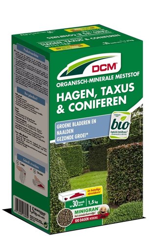 DCM Meststof Hagen, Taxus & Coniferen (MG) (1,5kg) (SD)