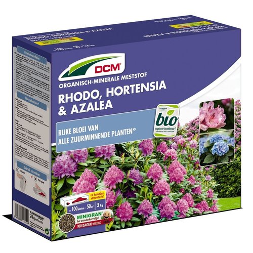 DCM Meststof Rhodo, Hortensia & Azalea (MG) (3kg) (SD)