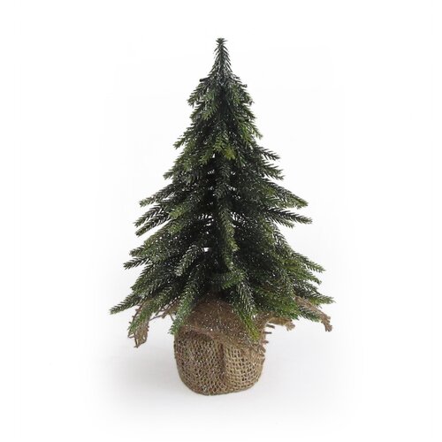 Deco kerstboom H27cm silver finish