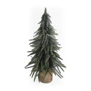 Deco kerstboom silver finish - H 45 cm