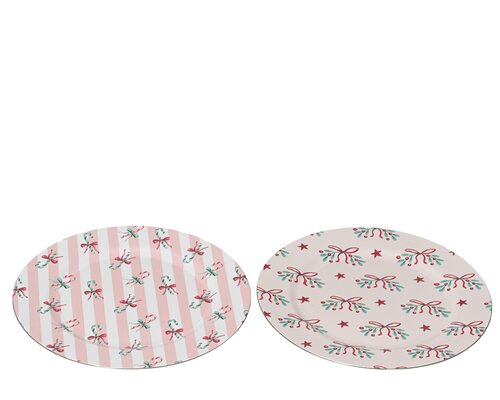 Decobord kunststof - D33cm - 2 Varianten - afbeelding 1