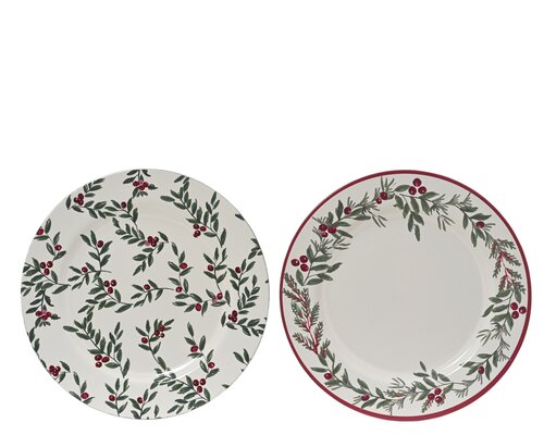 Decobord kunststof - D33cm Groen - 2 Varianten - afbeelding 2