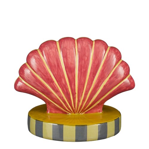 Decoratie schelp roze - D 13 x H 13 cm