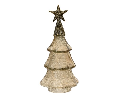 Decoratieboom glas - D15,5xH36cm Parel