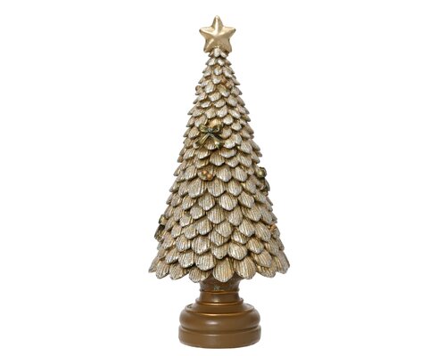 Decoratieboom kunststof - B10xH23cm Goud