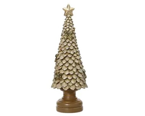 Decoratieboom kunststof - B12xH36cm Goud