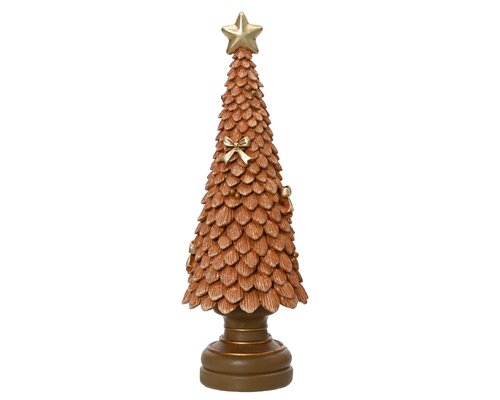 Decoratieboom kunststof - B12xH36cm Karamelbruin