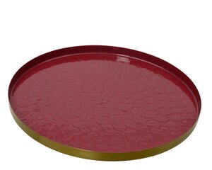 Decoratiebord ijzer - D35cm Donkerroze - afbeelding 1