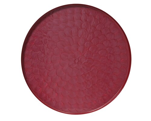 Decoratiebord ijzer - D35cm Donkerroze - afbeelding 2