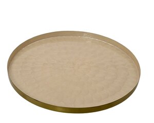 Decoratiebord ijzer - D48cm Ivoor - afbeelding 1
