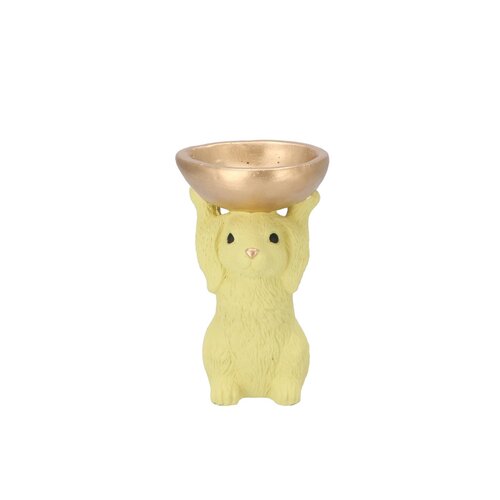 Decoratieschaal Bunny Bowl Geel - D 11 x H 18 - afbeelding 1