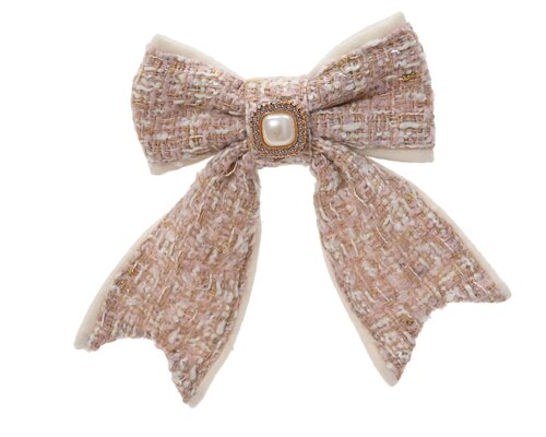 Decoratiestrik kunststof - B11xH14cm Roze