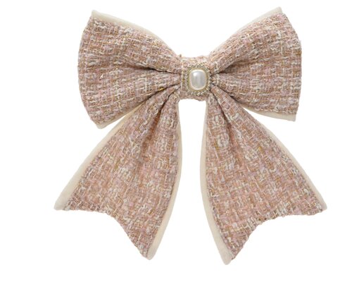 Decoratiestrik kunststof - B18xH21cm Roze