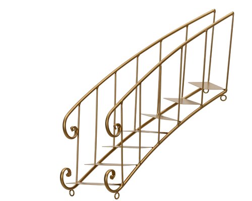 Decoratietrap ijzer - B39,5xH44,2cm Goud