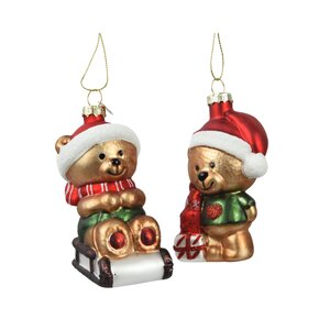 Decoris beer hanger glas assortie - L 6,1 x B 5 x H 9,7 cm