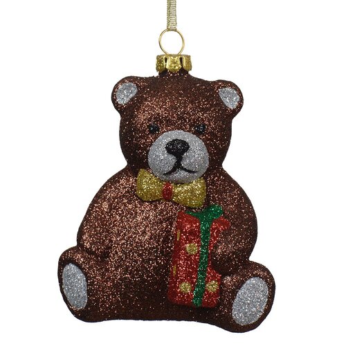 Decoris beer hanger kunststof bruin/kleur(en) - L 8,6 x B 7 x H 9,8 cm