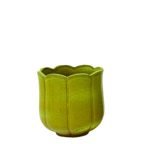 Decoris Bloempot Blossem - D24xH25cm Geel