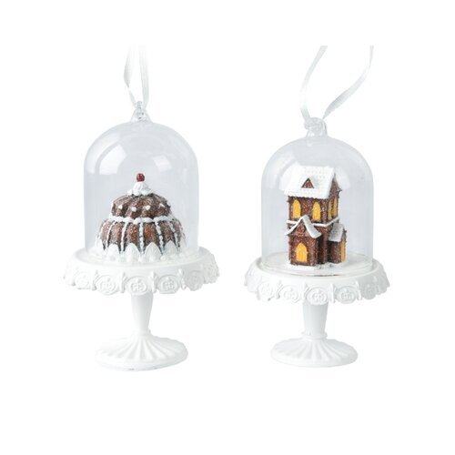 Decoris cake figuur hanger kunststof bruin/kleur(en) - L 6,3 x B 6,3 x H 11,2 cm