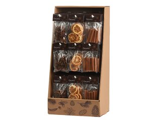 Decoris Decoratiemix sinaasappel kaneel steranijs - H12cm Naturel per stuk - afbeelding 2