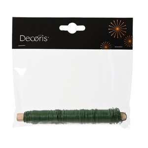 Decoris Draad ijzer groen - D 0,65 x H 14 cm
