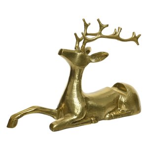 Decoris Fleshouder aluminium deer - Goud