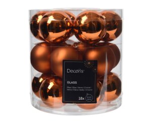 Decoris kerstballen glas warme cider - D 4 cm