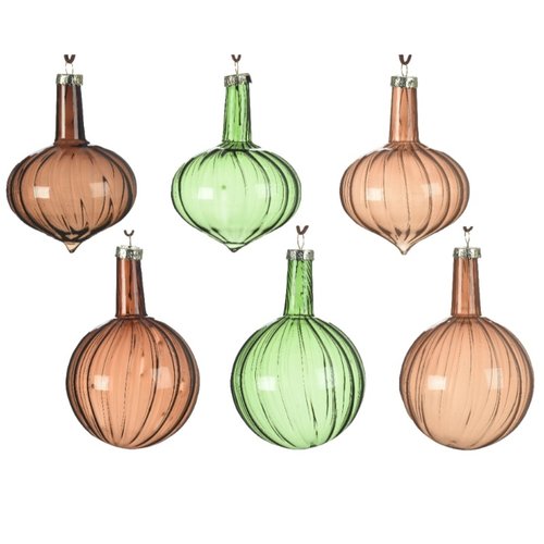 Decoris Glazen Ornament transparant 8 cm - afbeelding 1
