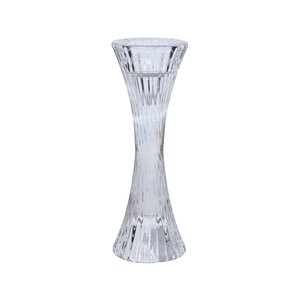 Decoris Kandelaar glas  helder - L 7 x B 7 x H 13,3 cm