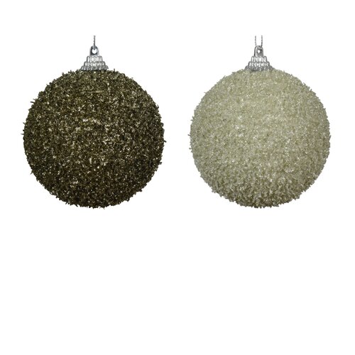 Decoris kerstbal foam assortie - D 8 cm