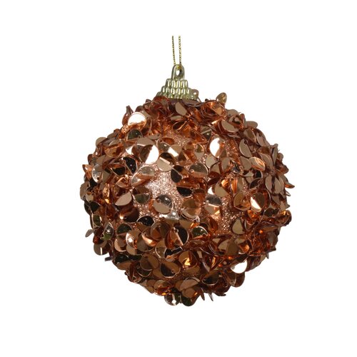 Decoris kerstbal foam pompoen - D 8 cm