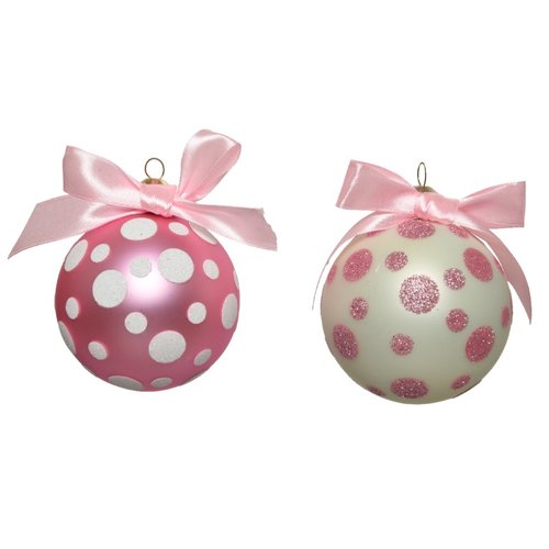 Decoris kerstbal glas 2kl.ass