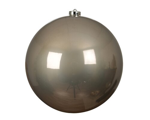Decoris Kerstbal kunststof - D20cm Rookparel
