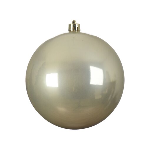 Decoris kunststof kerstbal XL parel - D 14 cm