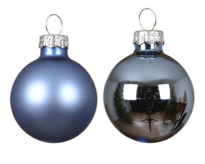 Decoris Kerstballen glas - D6cm Ochtendblauw 10 stuks - afbeelding 3