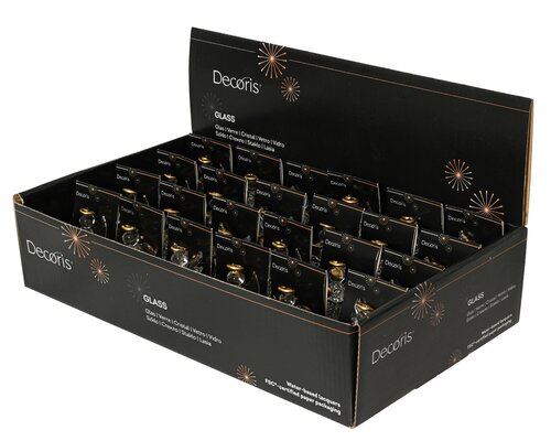 Decoris Kersthanger engel glas - D4xH4,5cm Transparant per stuk - afbeelding 3