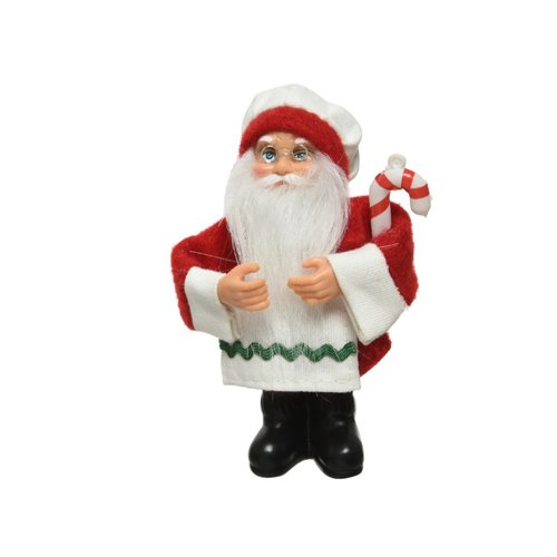 Decoris Kerstman polyester candy stick -
