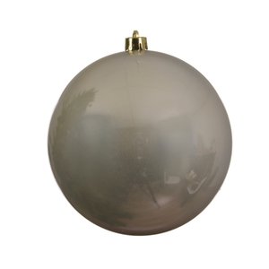Decoris kunststof kerstbal XL parel - D 20 cm