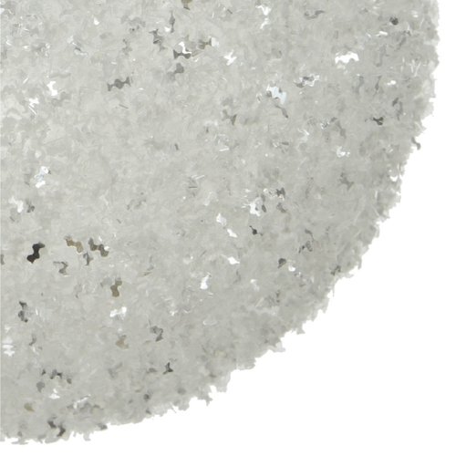 Decoris Kunststof Kerstbal met glitter finish - afbeelding 2