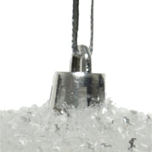 Decoris Kunststof Kerstbal met glitter finish - afbeelding 3