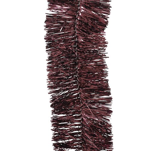 Decoris lametta guirlande donker mauve - D 7 x H 270 cm