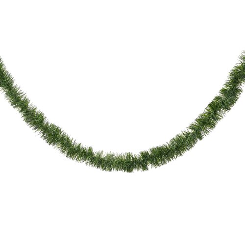 Decoris lametta guirlande groen - D 7 x H 270 cm