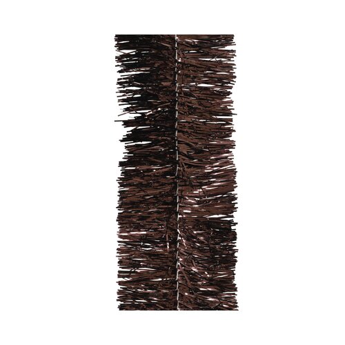 Decoris lametta guirlande zwarte truffel - D 7 x H 270 cm