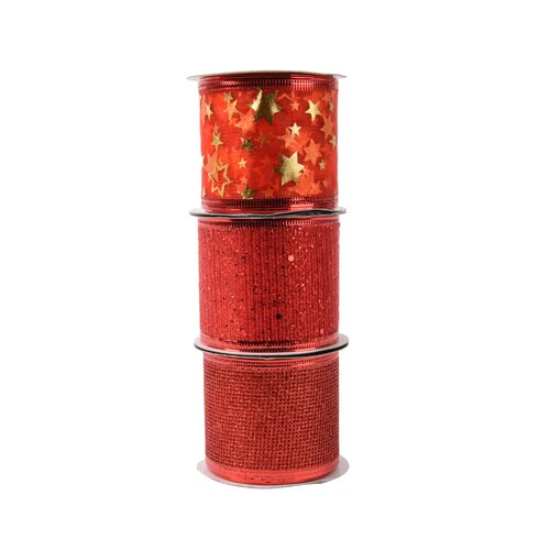 Decoris Lint  rood - L 270 x B 6,3 x H 0,01 cm