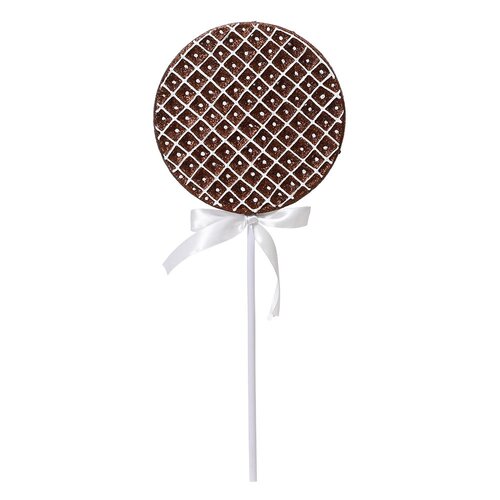 Decoris Lolly foam  espresso - L 3 x B 19 x H 46 cm