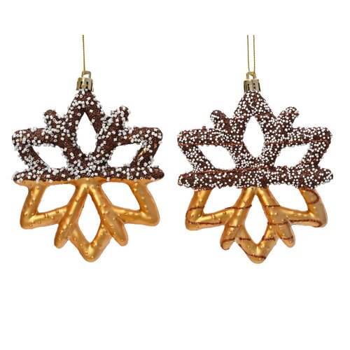Decoris ornament bruin/kleur(en) - L 10,5 x B 1 x H 13 cm