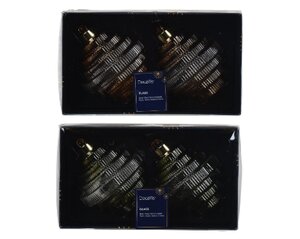 Decoris ornament hanger glas transparant/kleur(en) - D 9 x H 11 cm - afbeelding 2