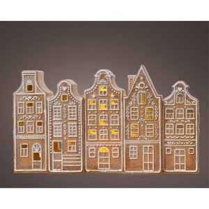 Huis bruin/kleur(en) - H 12,0 cm x L 23 cm