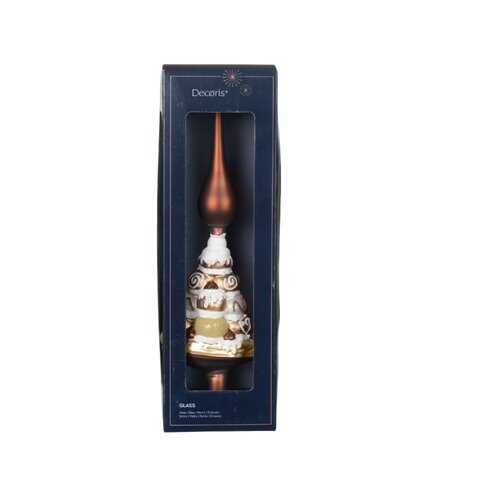 Decoris Piek glas  goud/kleur(en) - L 8,5 x B 5,5 x H 31 cm
